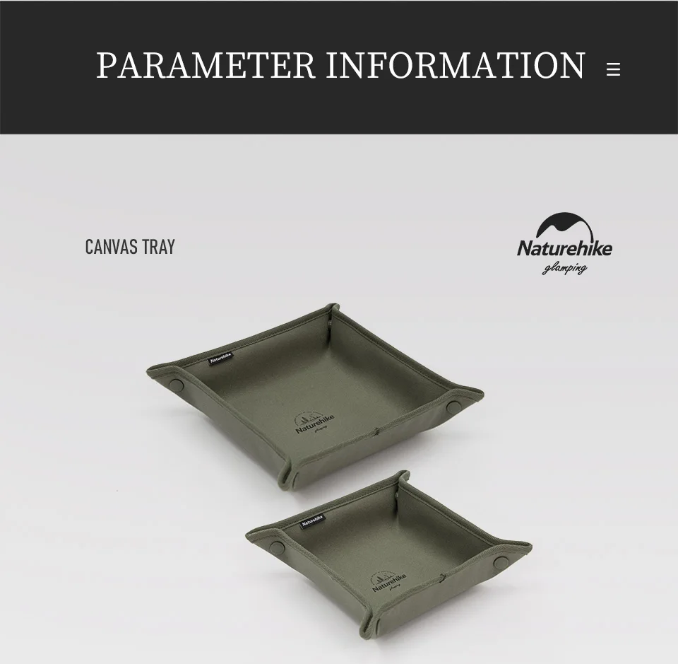 Naturehike Outdoor Camping Snap Foldable Storage Tray Collapsible