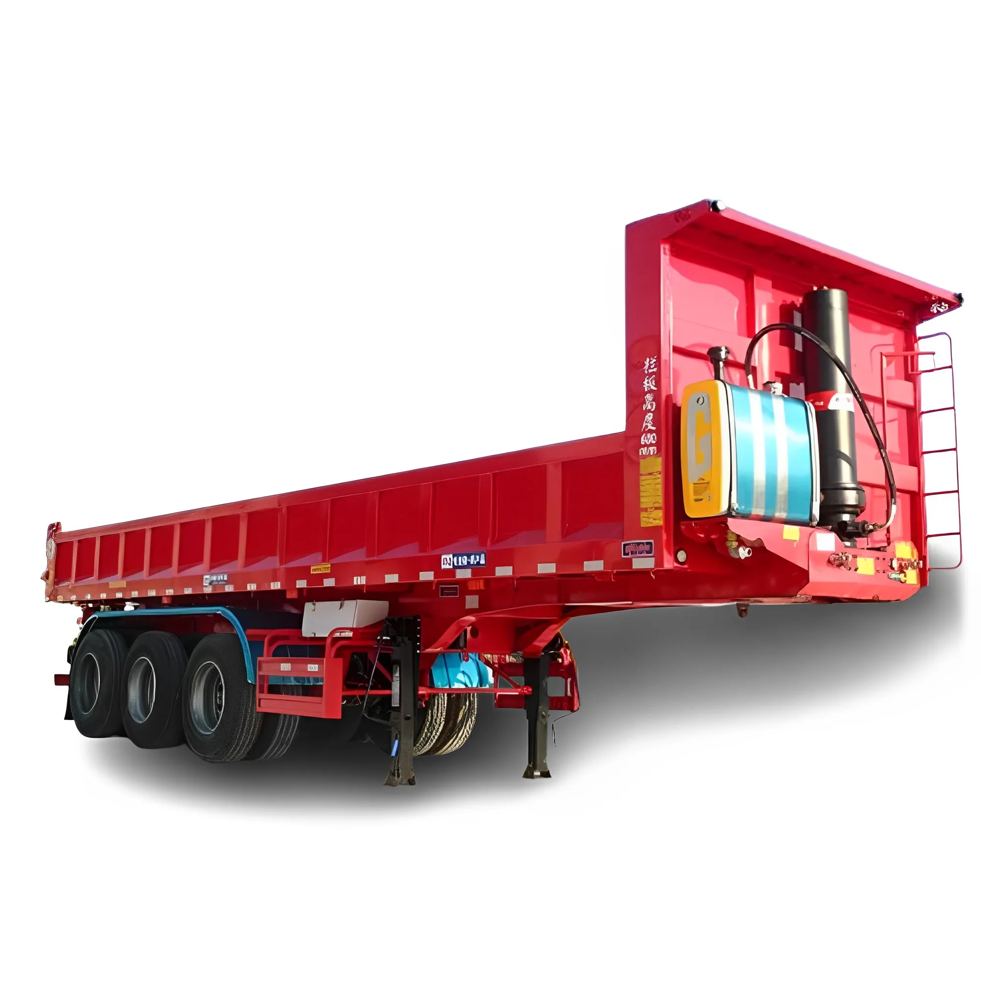 Cheap Price High Quality 3/4Axles 70-80Tons Tipper Semi Trailer Hydraulic U-Shape Rear Dump Semi Trailer For Sale