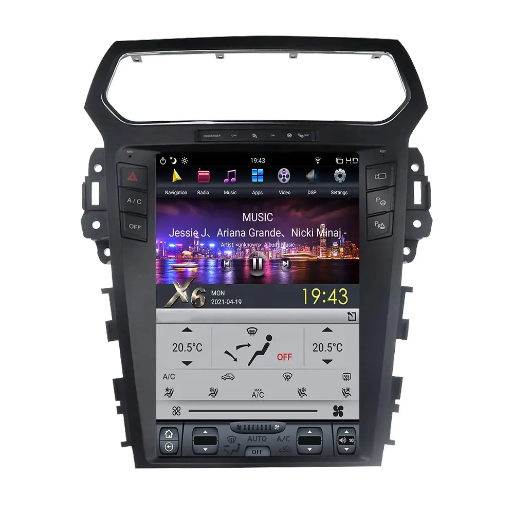 Android 12.1'' Car DVD Player for Ford Explorer 2011-2019 Car Radio with DVD Video Playback