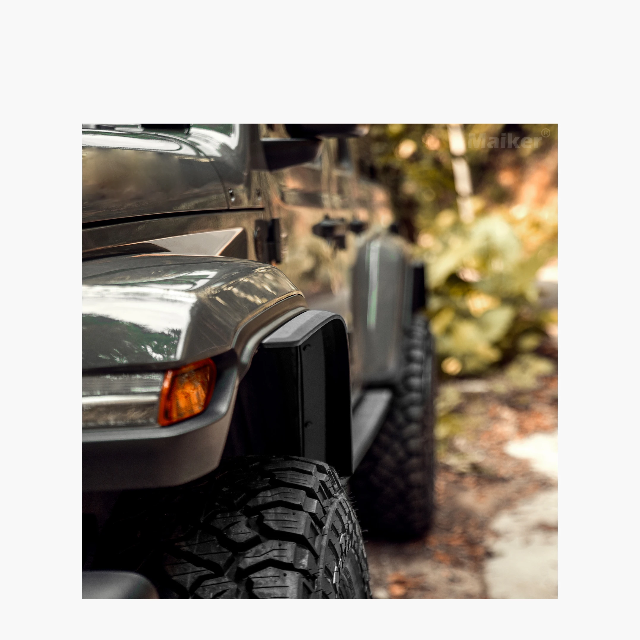 ジープ・ラングラーJL 4x4用オリジナルABS製フェンダーフレア