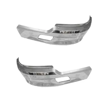 For 13-21 Kenworth T680 Left And Right Pair Chrome Iron Bumper Corner w/Brackets