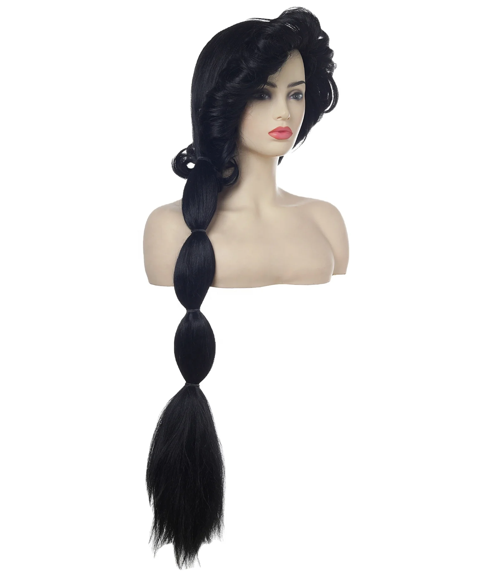 Sarla Princess Straight Ponytail Cosplay Long Synthetic Braid Wigs Vendor  For Women Hair Wig Natural Black Hair Wig - Buy Wig Box Packaging Custom  Logo,Wholesale Wigs,Wig Cosplay Long Product on 