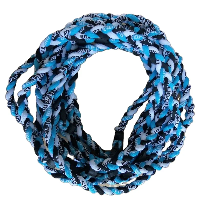 Wholesale Tornado Braided Necklace Sports Titanium 3 Rope Braided Sport Rope Necklace Buy 3