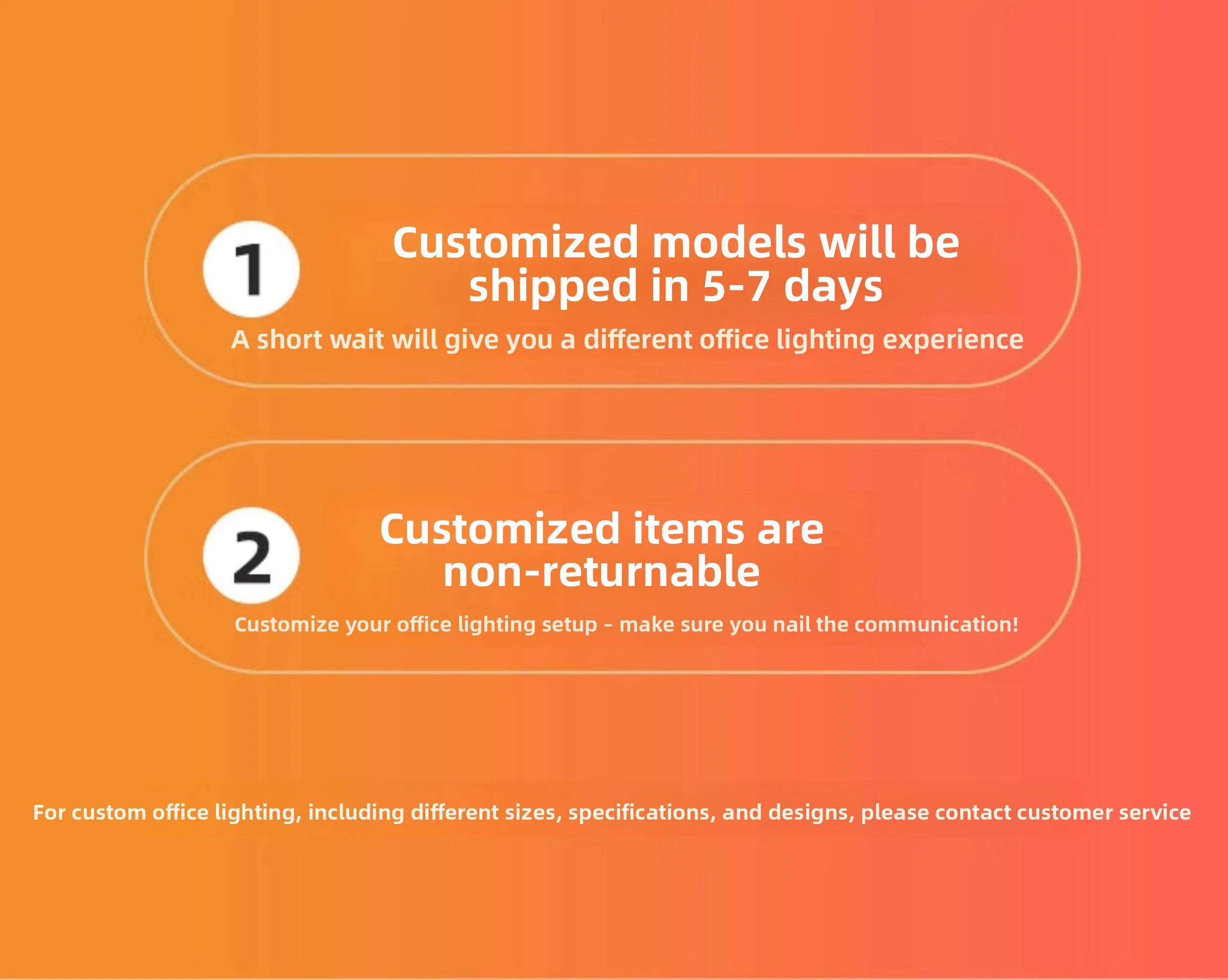 Customization capabilities