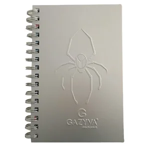 Custom School Bulk Planners Notebook for Students Custom Note Books with Aluminum Cover Hardcover Spiral Notebook for Writing