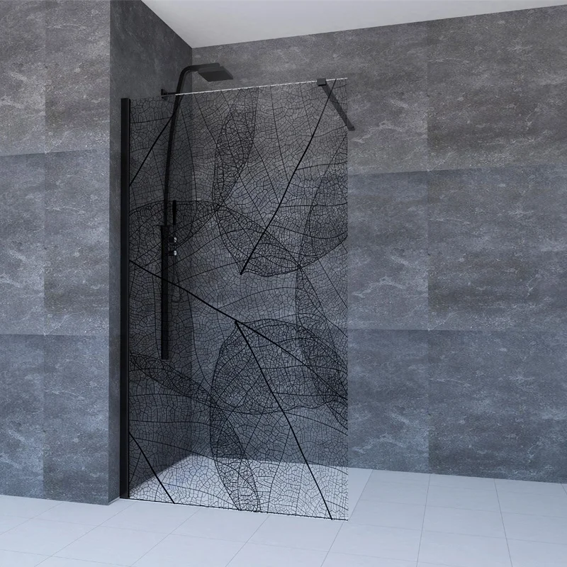 Wet Room Walk in Easy Clean 8mm Frameless Fixed Shower Glass Panel