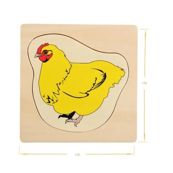 Детский сад Школа Монтессори образования Деревянные Головоломки игрушечные лошадки для