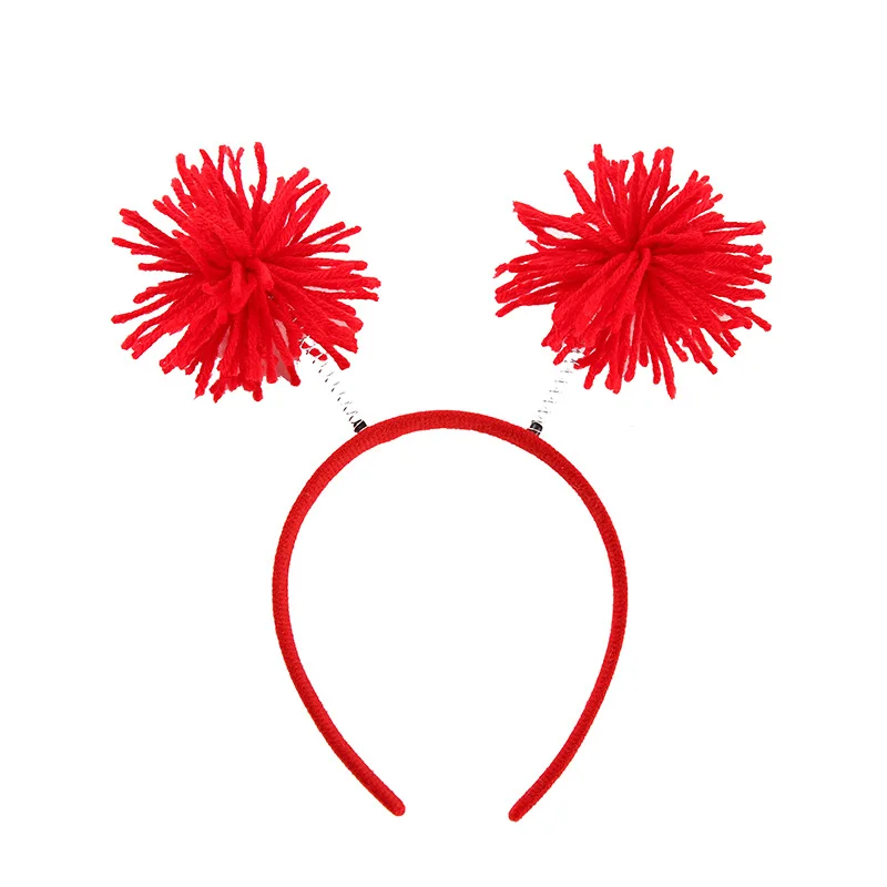 Red Pom Pom Headbopper - Party Time, Inc.