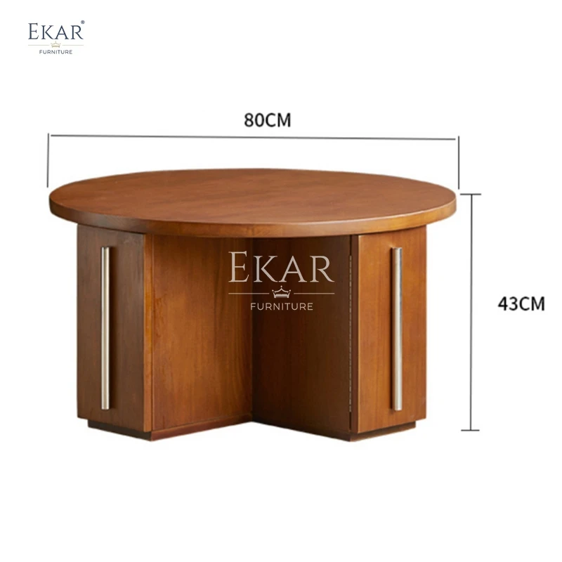 product new design modern boxwood round living room coffee table-64