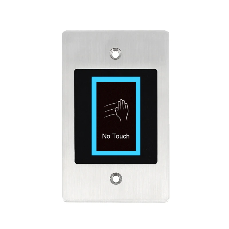 IP66 Waterproof Stainless Steel Embedded No Touch Push Exit Button Door Release with Timer Delay for Access Control