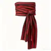 Red and black striped (waist scarf)