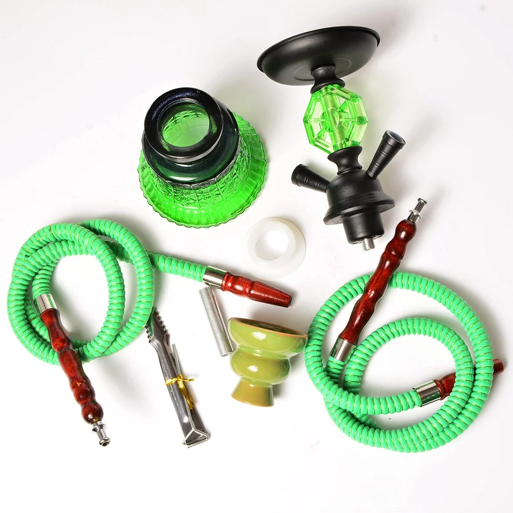 Shisha Cheap Wholesale Cheap Double Hose Small Size Mix Color Hookah Shisha Portable ...