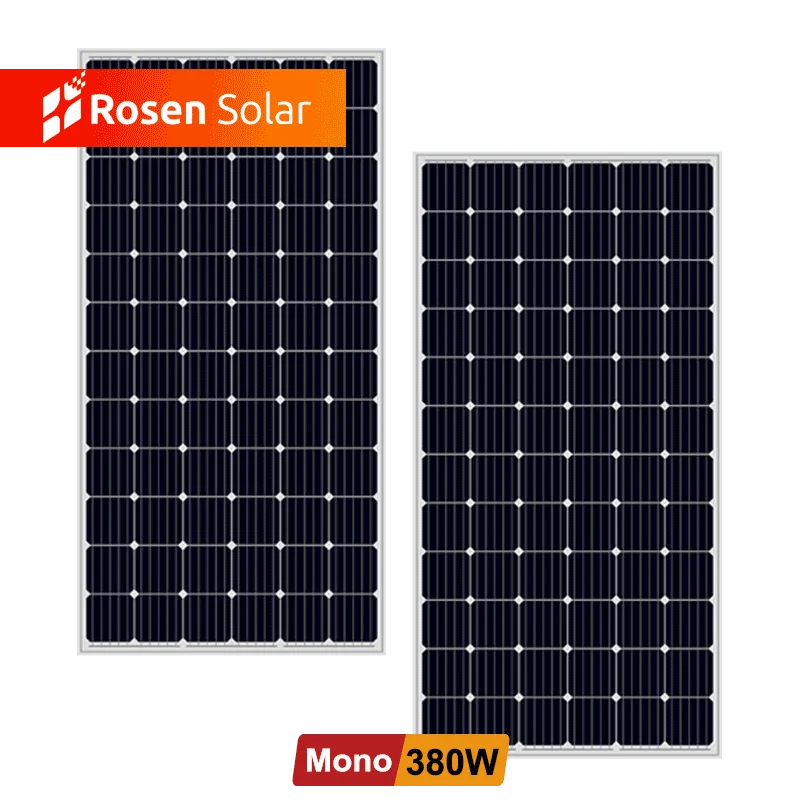 All Black Mono 360W 370W 380W 400W high efficiency solar panels