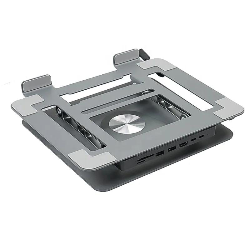 Adjustable Laptop Stand 360 Rotating With Usb Type C Hub 8 In 1 Usb Hub Multi Function Adapter - Buy 8 In 1 Usb C Hub 4k Hdtv Usb 3.0 Sd/tf Card Reader 3.5mm Audio Jack And Gigabit Ethernet Port Type-c Docking Station usb C Hub Docking Station new Multifunction Type-c To Hd-mi Vga 9-in-1 Docking Station Usb C Hub With Base Mobile Phone Smart Adapter Wireless Charger