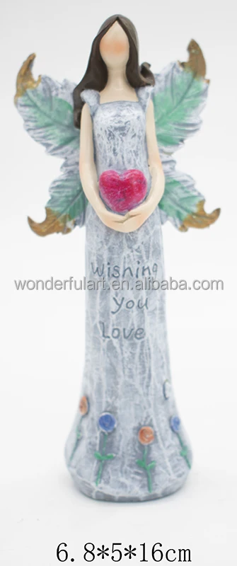 Angel Figurine Angel Statue Resin Sculpture for Home Decor Desktop Decoration