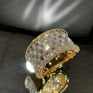 GEMLOVE Classic women Ring 18K Gold 4.96 Carat Lab-Grown Diamond Ring Exquisite Jewellery Anniversary Gift