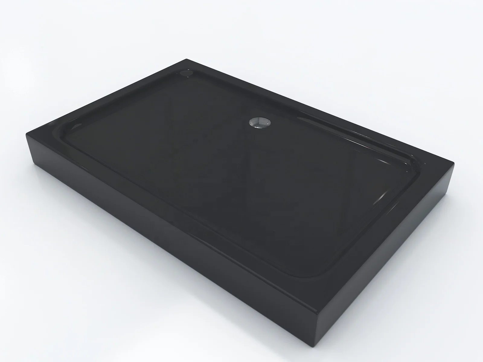 Exceed Custom Rectangle Fiberglass Shower Tray Modern Square Design Waterproof with Marble and Acrylic for Hotels