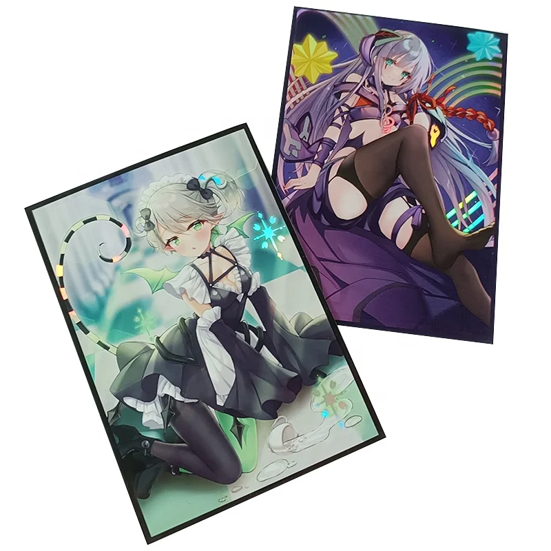 small anime card sleeves Amazon.com: HASALE 60PCS Anime Card Sleeves MTG Card Shiled Board Game  Trading Cards Loader Deck PKM Protector for TCG Standard Size Cards 67x92mm  (Black Rock Shooter) : Toys & Games main image 0