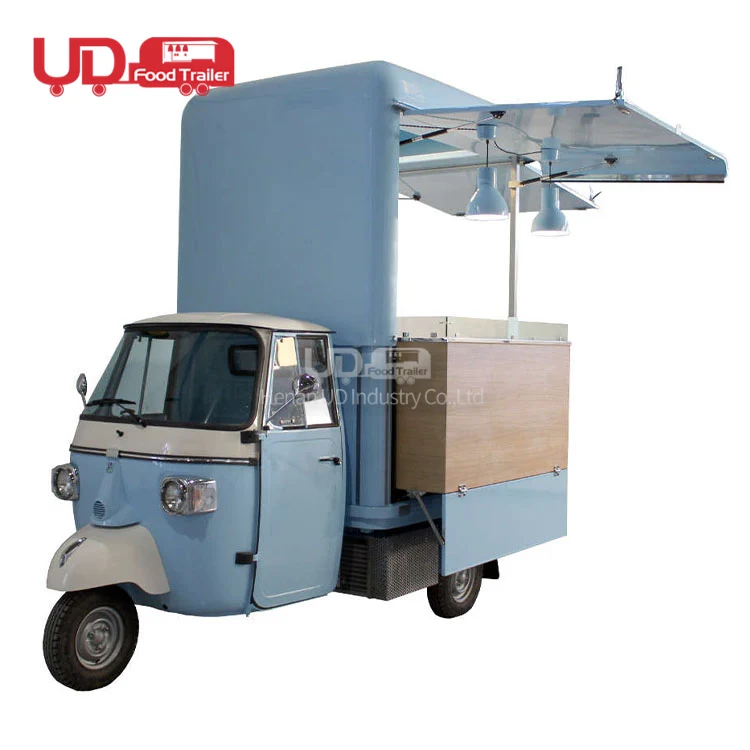 カスタム3輪ピアジオ類人猿ファーストフードカートアイスクリーム