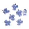 Perles Trèfle en Céramique - Bleu Profond