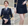 Blazer e gonne blu scuro da donna