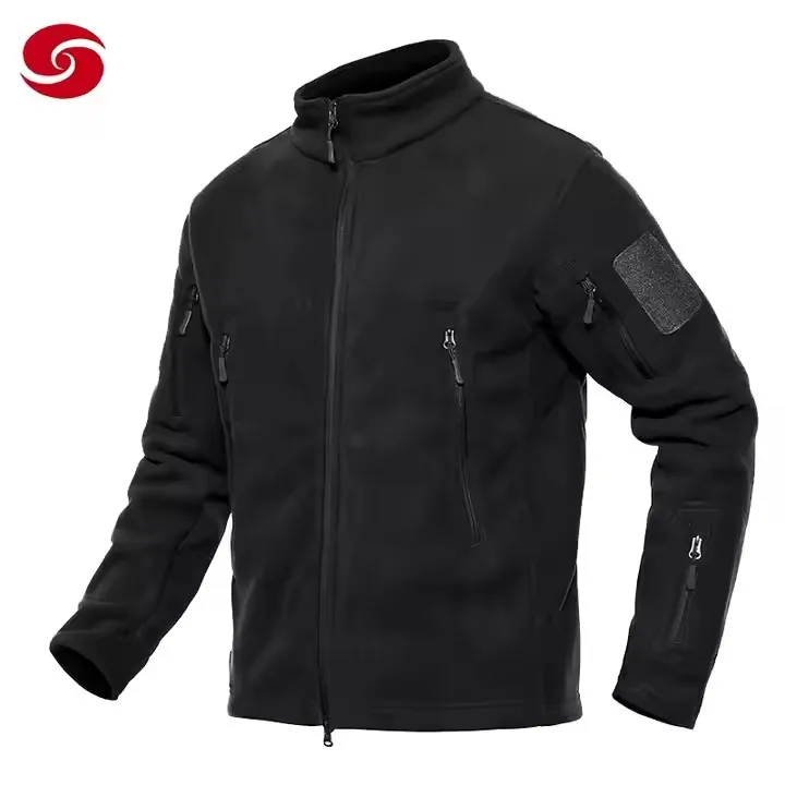 Breathable Quick Dry Olive Green Winter Tactical Fleece M65 Field Jacket for Training