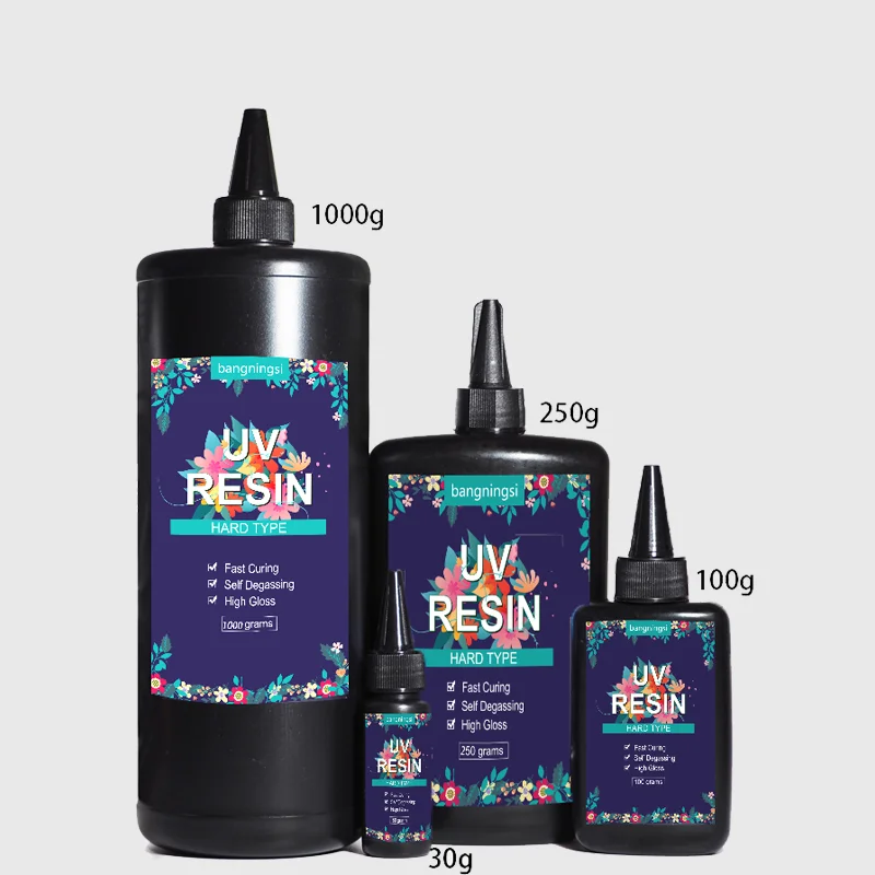 Ultraviolet Fast Curing UV Epoxy UV Epoxy Resin Set UV Light Crystal Hard Type Resin Glue Jewelry Kit
