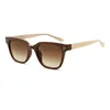 C6 bright solid brown framedouble tea-colored lenses
