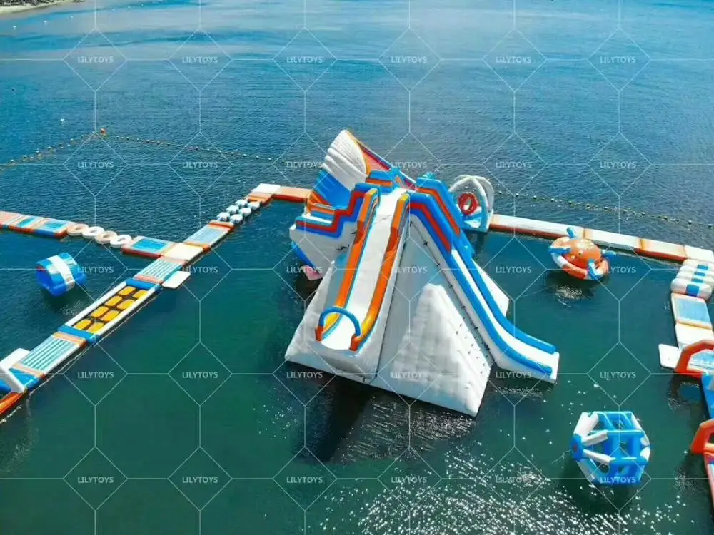 Выгодное популярное Надувное препятствие, спортивный плавающий аквапарк для озера и моря