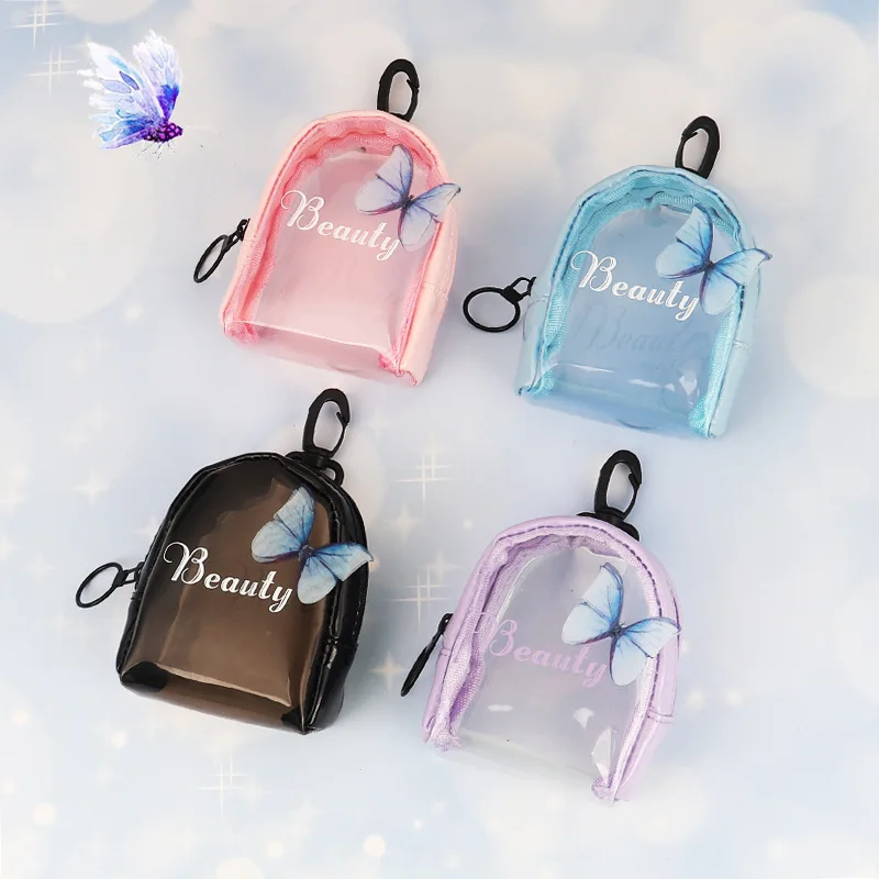 Promotional Mini Backpack Shaped Coin Pouch with Key Chain