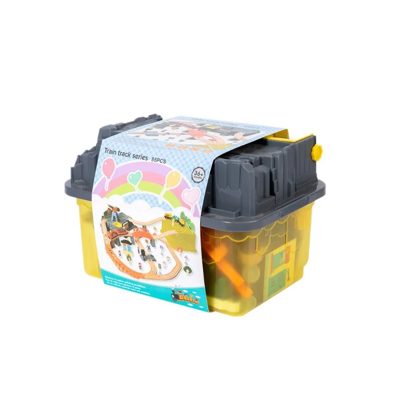 Interaktives, batteriebetriebenes elektrisches Eisenbahn-Spielset aus Holz zur frühen Bildung für Jungen und Mädchen 3-7 Jahre, Weihnachts- und Geburtstagsgeschenk