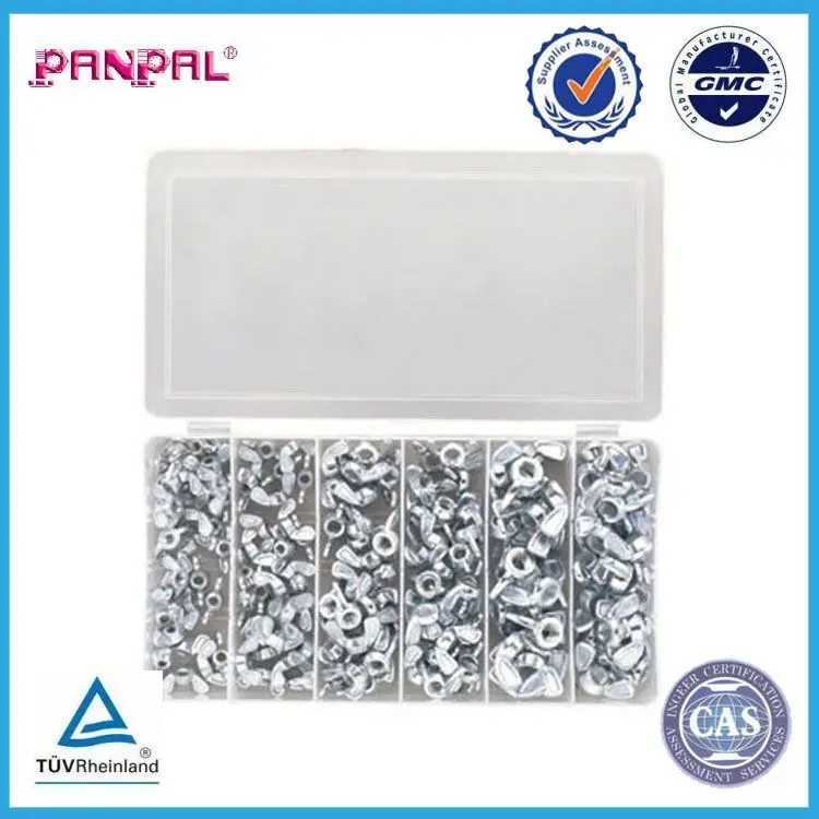 150pc Steel Wing Nut Assortment Durable Nuts for Various Applications manufacture