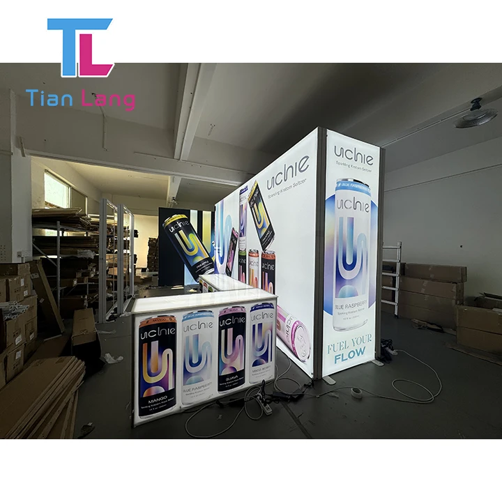 Weiße Acryl Leuchttafel für Messen Empfang Einfache Montage Leuchtkasten-Ausstellung für Ausstellungen und Veranstaltungen