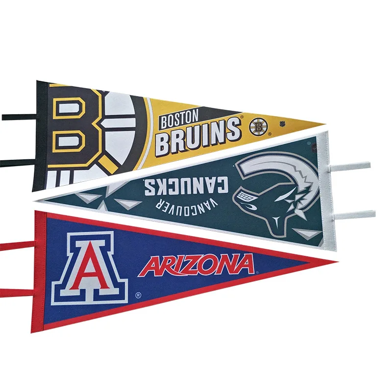 Sports Team Pennants Flags Advertising Sublimation Campaign Custom Logo ...