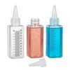 bouteille transparente + bouchon transparent