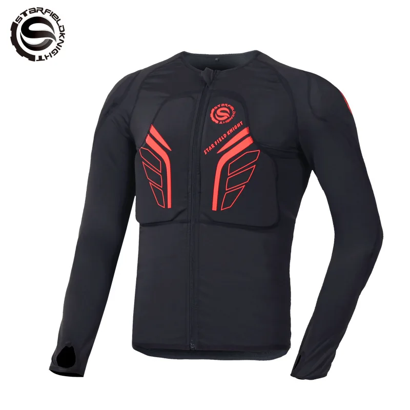 Рубашка для мотокросса MX, бронированная мотоциклетная защита для езды по бездорожью, для горного велосипеда, с передней и задней нагрудной защитой