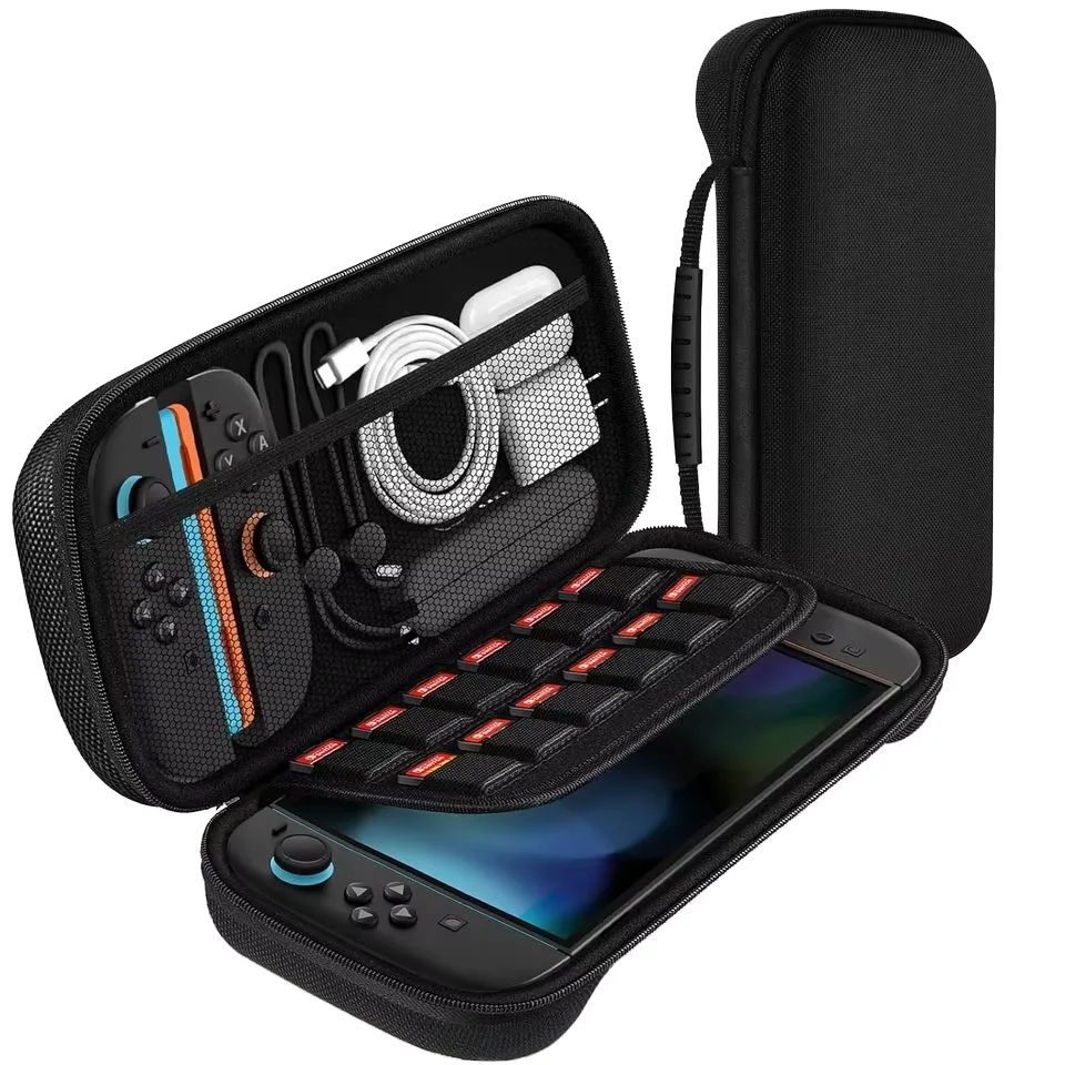 product laudtec custom protective eva hard shell portable shockproof game controller storage case hand bag for nitendo switch 2 yxj35-7