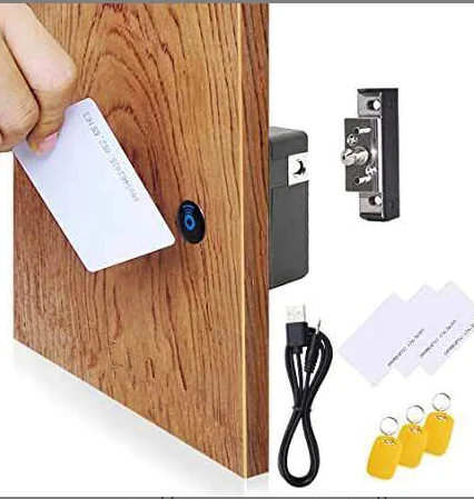 Remotely Unlock Cabinet Lock with TTLock Smart Phone APP and IC Card Reader Rfid Cabinet Lock