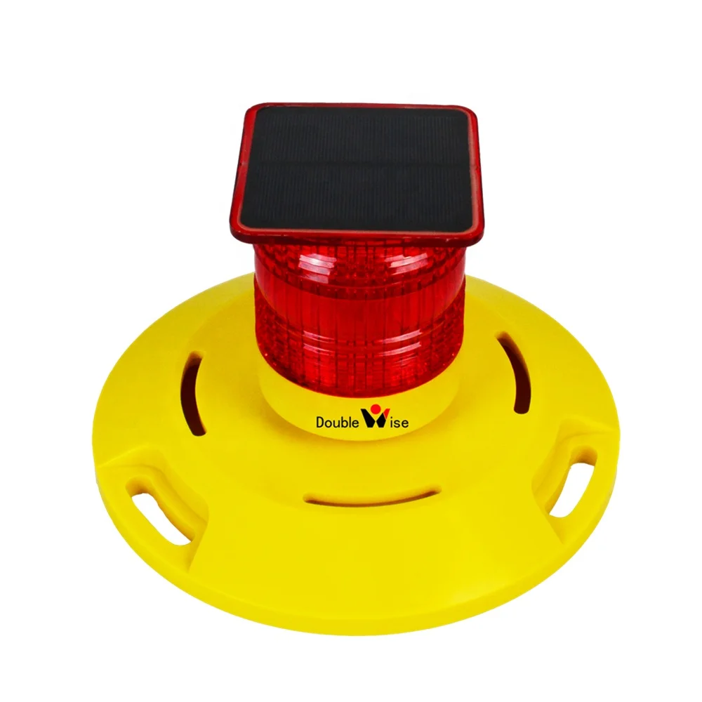 Светодиодный предупреждающий маячок на солнечной батарее