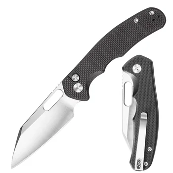 OEM Customizable Micarta Handle Pocket Folding Precision Craft Knife EDC High Hardness D2 Stainless Steel Hunting Fishing Knives