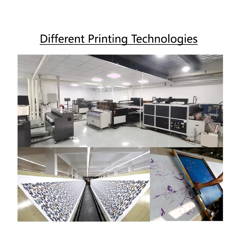 Custom Digital/Screen Printing With Your Own Design Silk Wool Satin Fabric for Home Textile