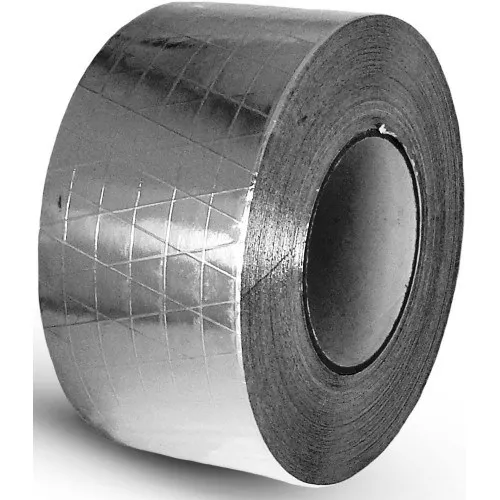 LLPT Ruban de papier d'aluminium 5cm x 50m 3,94 mil haute température adhésif HVAC scellant ruban de conduit d'air froid chaud pour la réparation de tuyaux métalliques A2155 