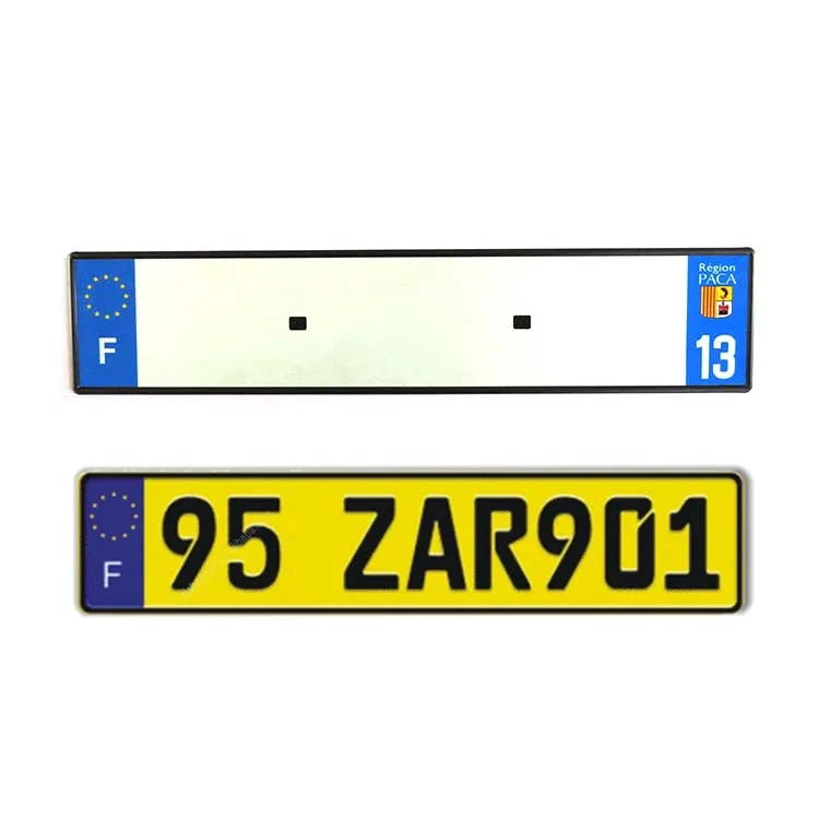 Custom European Embossed Reflective Russian Car Hidden License Plate