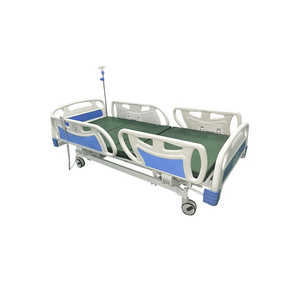 Adjustable Height Electric Medical Bed Metal Rails Foldable Modern Hospital Furniture for Patient Care Back Rest School Hotel 6