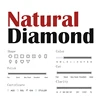 Diamante natural (corte completo, H, SI1)