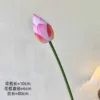 Una botella rosa con forma de capullo.