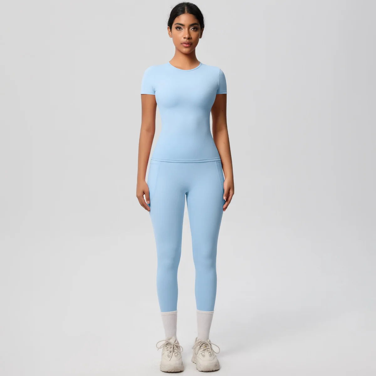 Breathable for Yoga Top & High Waist Hip-lifting Fitness Pants 2-Piece Set Quick-drying preview