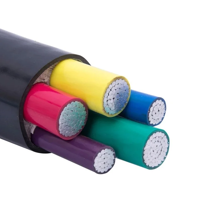 Aluminum core cable VLV cable 3 4 5 core 50 70 95 120 150 185 power cable supply low voltage
