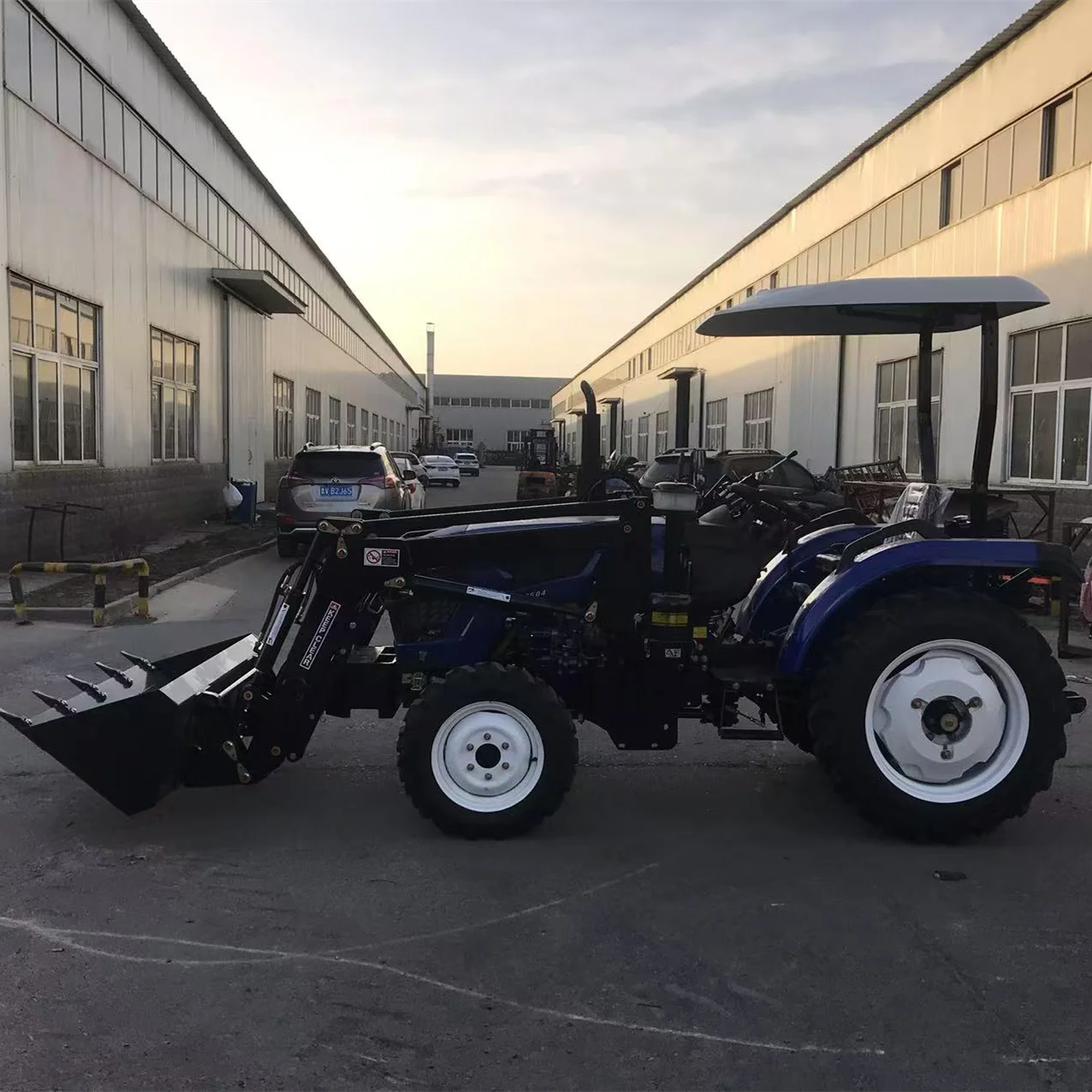 Free Shipping Cheapest Diesel Tractor  Mini Tractor With Front Loader 4x4 Loader for Sale