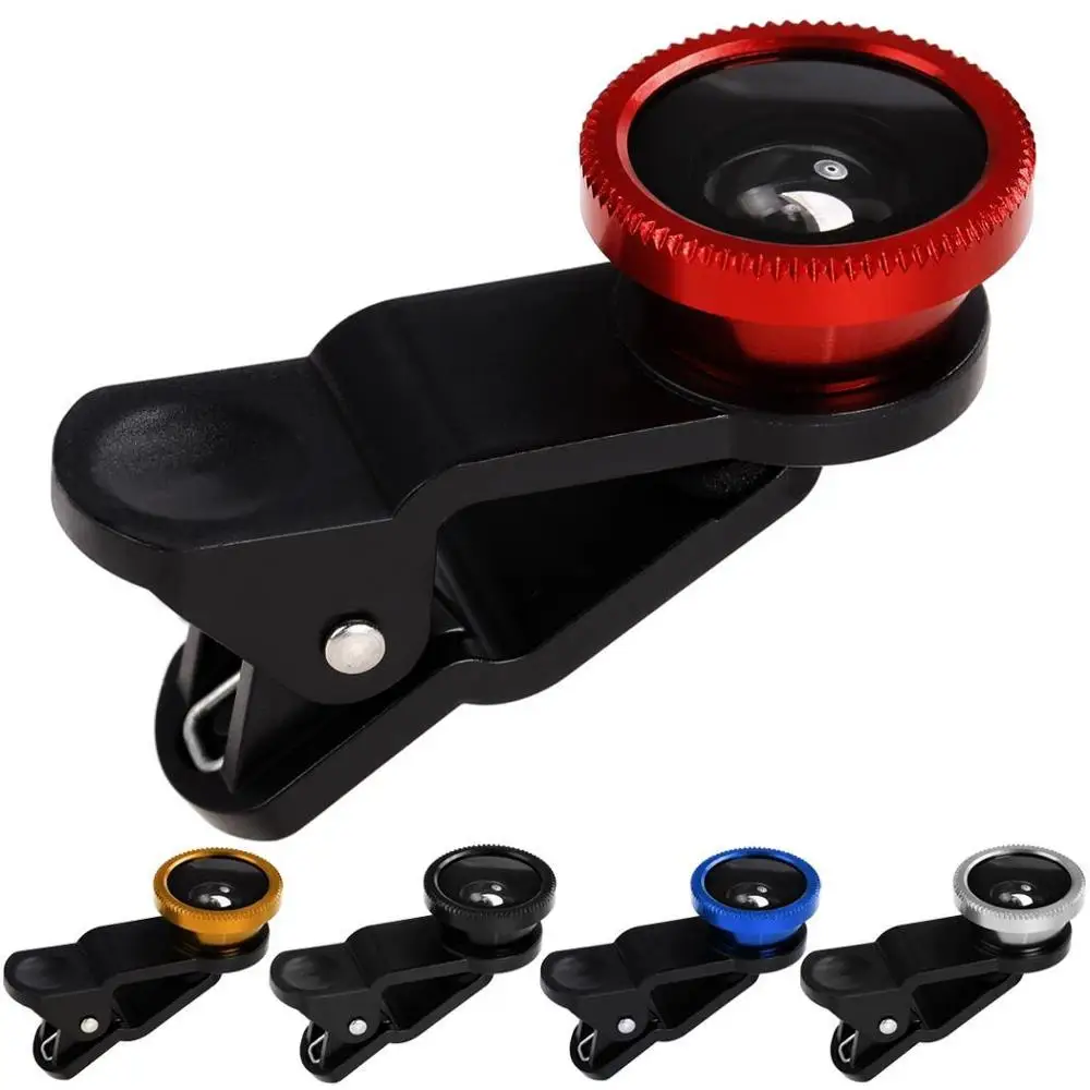 2022 Hot 3 in 1 Wide Angle Macro Fisheye Lens Smartphone Mobile Phone Lens Fish Eye for Phone Camera Lens